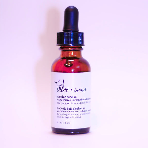 100% organic cold-pressed rose hip seed oil